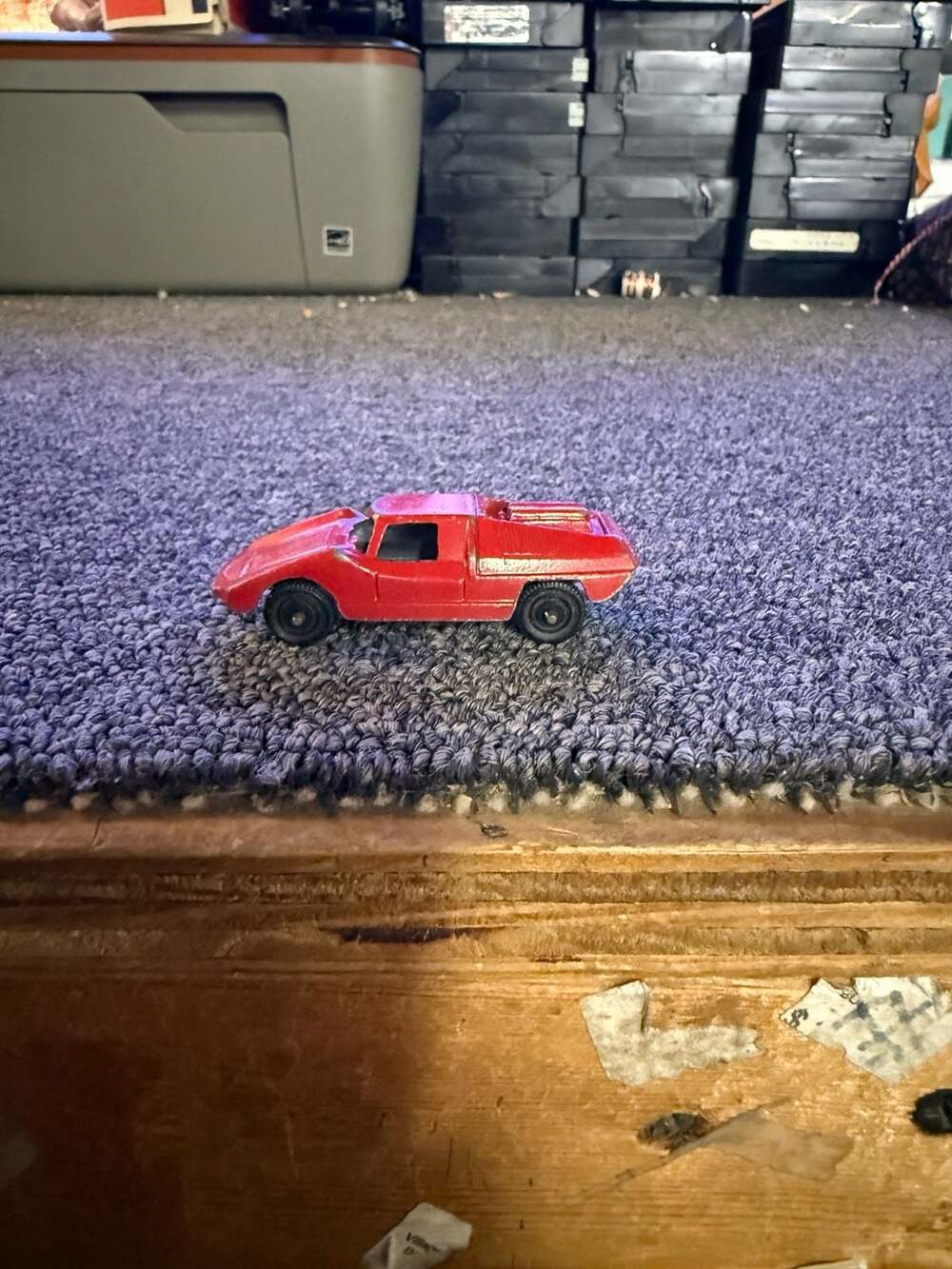 Vintage Tootsietoy Fiat Abarth No. 2 Red Diecast Toy Car